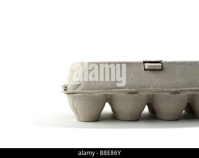 Geschlossenen Karton Eier Stockfoto