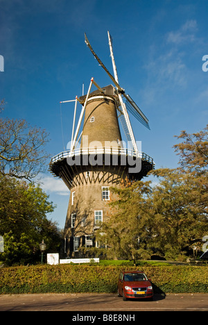 Molenmuseum de Valk Leiden Zuid Holland Niederlande Stockfoto