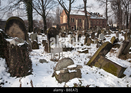 Neuer jüdischer Friedhof. Kazimierz, Krakau, Polen Stockfoto
