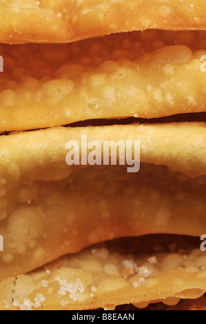 Oreillettes Semoule Aurice geformt Grieß französischen Keks Stockfoto