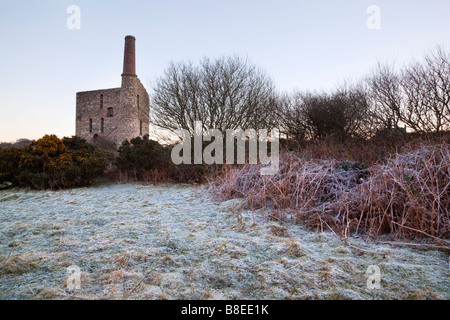 Wheal Francis Camborne Winter Stockfoto