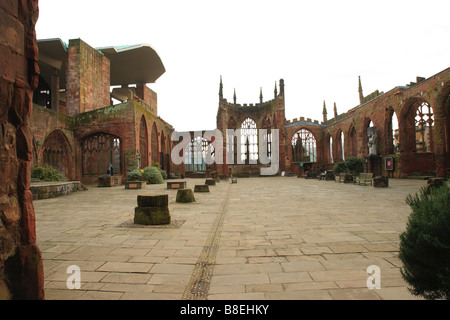 Die alte Kathedrale von Coventry Stockfoto