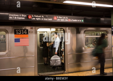 New York City u-Bahn Station Stockfoto