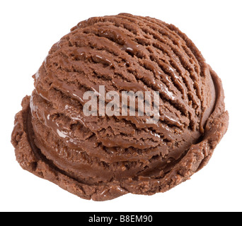 Schokoladen-Eis-Schaufel Stockfoto