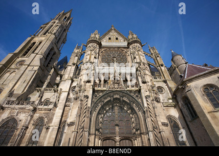 Cathedrale Notre Dame de Senlis Picardie Frankreich Stockfoto