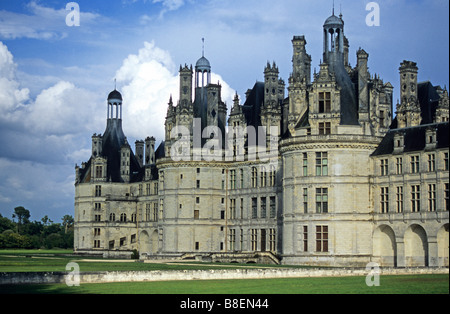 Schloss Chambord Val de Loire-Frankreich Stockfoto