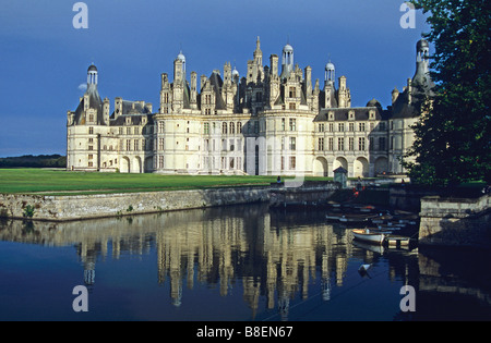 Schloss Chambord Val de Loire-Frankreich Stockfoto