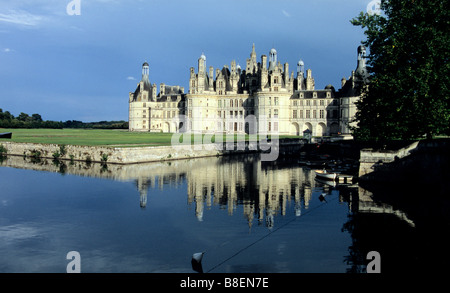 Schloss Chambord Val de Loire-Frankreich Stockfoto