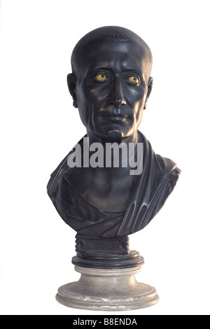 Gaius Julius Caesar 100 BC 44 v. Chr. Diktator Büste Art Statue Eroberer von Gallien Diktator der römischen Republik Stockfoto