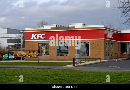 Fahren Sie durch KFC, UK Stockfoto