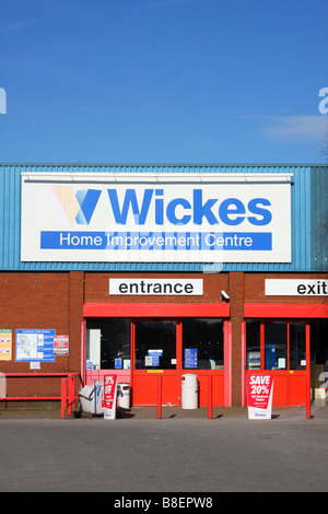 Ein Wickes Home Verbesserung Centre in einer Stadt, U.K. Stockfoto