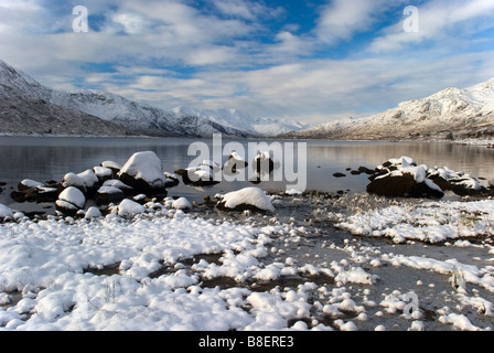 Loch Cluanie Wester Ross Highland-Schottland Stockfoto