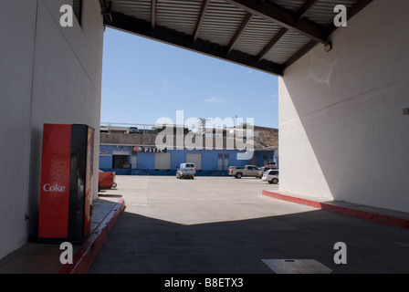 Eingang zum mexikanischen Parkplatz Stockfoto