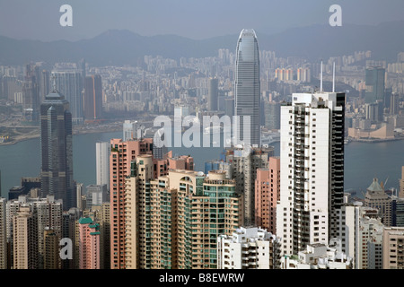 Stadtbild von Hong Kong, China Stockfoto