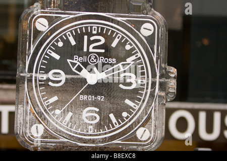 Ice Watch, Toronto Bloor Yorkville IceFest in Toronto Kanada Stockfoto