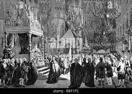 Krönung von Katharina der großen Stockfoto