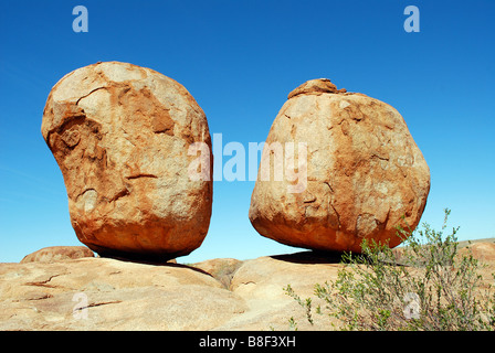 Devils Marbles, in der Nähe von Tennant Creek, Northern Territory, Australien Stockfoto