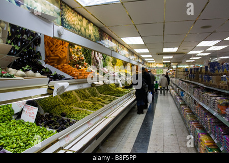 Asiatische grüne Lebensmittelhändler Wembley Nord-London Stockfoto