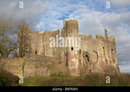 Laugharne Castle Wales Stockfoto