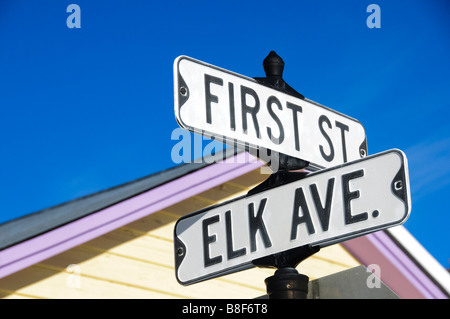 Elch-Ave-Zeichen Stockfoto