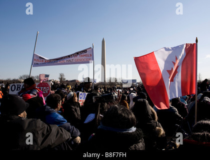 Protestkundgebung des tamilischen Volkes in Washington, D.C. Stockfoto