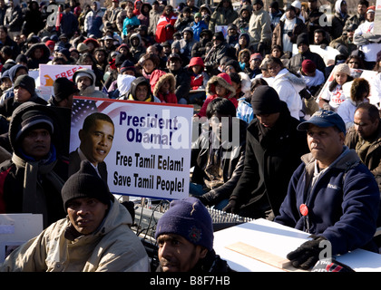 Protestkundgebung des tamilischen Volkes - Washington, DC USA Stockfoto