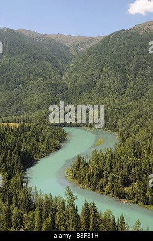 Kanas See, Xinjiang, China Stockfoto