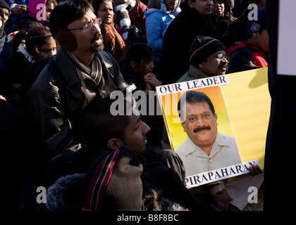 Protestkundgebung des tamilischen Volkes - Washington, DC USA Stockfoto