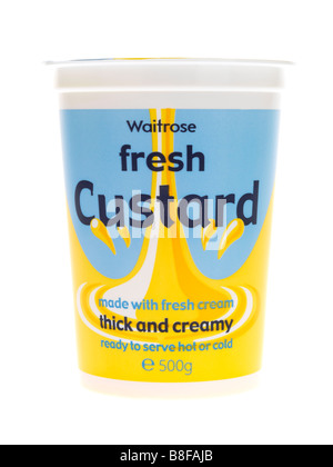 Frische Vanillesauce Stockfoto