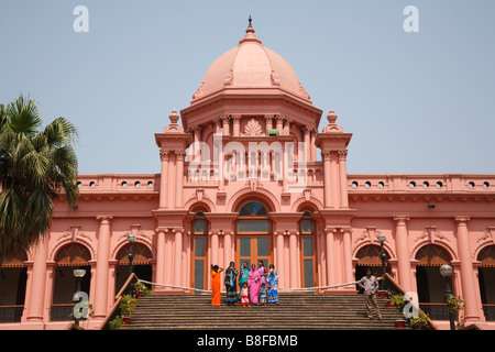 Ahsan Manzil Pink Palace waren, ein Museum ist jetzt in Sadarghat Bezirk in Dhaka, Bangladesch Stockfoto