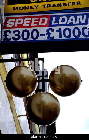Der Pfandleiher Kugeln UK Stockfoto