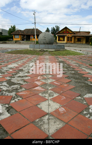 Des Äquators im Solar Kultur Museum in der Nähe von Quito, Ecuador, Südamerika Stockfoto