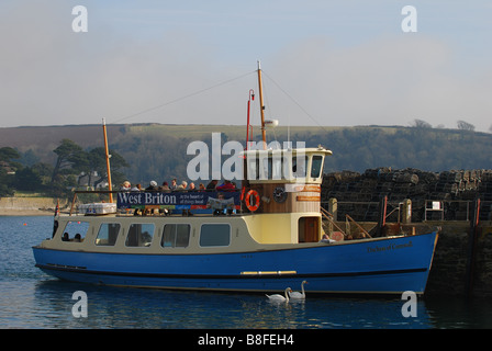 Herzogin von Cornwall Fähre am St Mawes, Cornwall, England Stockfoto