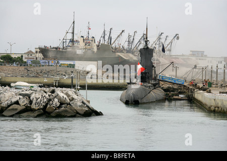 Museo de Sitio Naval Submarino, ABTAO, u-Boot Museum und Trockendocks, Hafen von Callao, Lima, Peru, Südamerika. Stockfoto