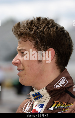 IndyCar-Fahrer Marco Andretti in Milwaukee Mile, 2008 Stockfoto