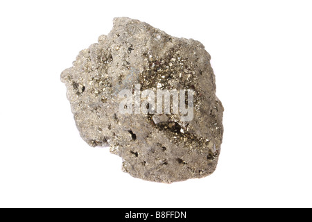 Ein Mineral Eisen Pyrit oder Katzengold genannt Stockfoto