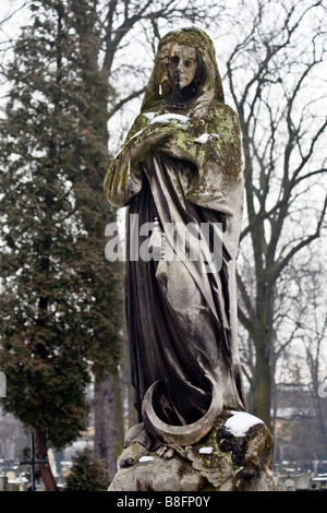 Die Statue. Rakowicki-Friedhof. Krakau, Polen Stockfoto