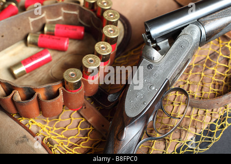 Purdey 140er Auswerfer Schrotflinte. Eine klassische 12 Bohrung englische Schrotflinte. Stockfoto