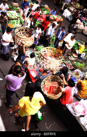 Frische Morgenmarkt in Ubud, Bali, Indonesien. Stockfoto