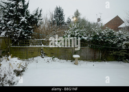 Schneefall, Nominierungsparteitag, Essex, England Stockfoto