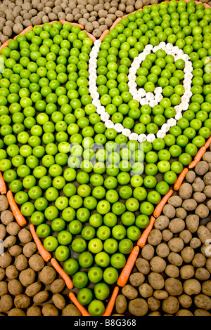 Herzformige Obst Und Gemusekunst Stockfotografie Alamy