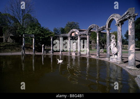 Italien, Latium, Rom, Tivoli, Villa Adriana (Hadrians Villa), Canopus Stockfoto