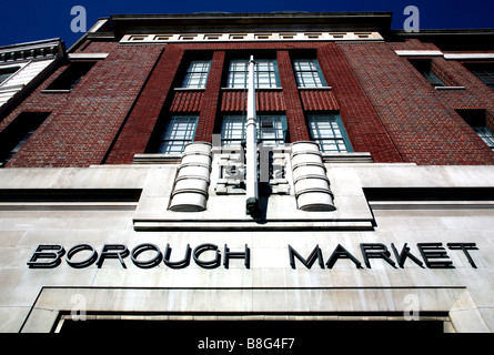 Eingang zum Borough Market, London Stockfoto