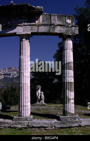 Italien, Latium, Rom, Tivoli, Villa Adriana (Hadrians Villa), Venus-Tempel Stockfoto