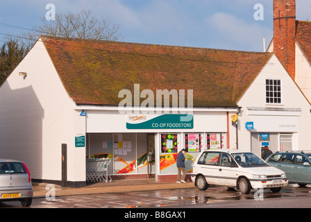 Der Co-op Foodstore Shop speichern in Long Melford, Suffolk, Uk Stockfoto