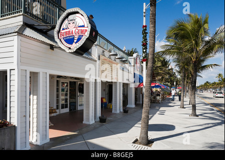 Bubba Gump Shrimp Restaurant am Strand von Fort Lauderdale Beach Boulevard, Fort Lauderdale, Gold Coast, Florida, USA Stockfoto