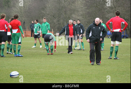 Walisischen Rugby Union Training Boden Hensol Vale von Glamorgan South Wales GB UK 2009 Stockfoto