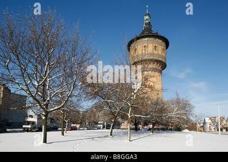 Wasserturm Nord in Halle, Deutschland; Wasserturm Nord in Halle (Saale) Stockfoto