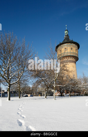 Wasserturm Nord in Halle, Deutschland; Wasserturm Nord in Halle (Saale) Stockfoto