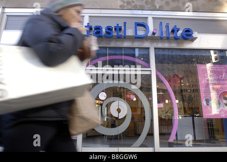 Ein Eisladen Tasti D Lite im Viertel Upper West Side von New York auf Sonntag, 15. Februar 2009 Richard B Levine Stockfoto